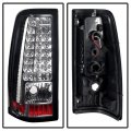 Acanii For 2003-2006 Chevy Silverado 1500 2500hd 3500hd Chrome Housing C Stirp Led Tail Lights Brake Lamps Left Right