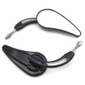 Httmt Mt382c- Motorcycle Black Raindrop Side Racing Mirrors Compatible With 1982-2016 H-d Street 500 750 Low Rider Superlow