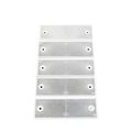 Uxcell 5pcs White Plastic Adhesive Car Reflector Sticker 147mm X 50mm 6mm