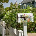 Numland Farm Animal Chicken Spring Cock Flower Magnetic Anti-uv 100 Polyester Standard Size 21x18 In Oxford Garden Postbox 