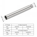 Uxcell Shower Head Extension Arm Stainless Steel 1 2pt Male To Female Thread 200mm Length Cast Pipe Fitting Coupler
