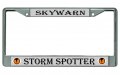 Skywarn Storm Spotter Chrome License Plate Frame
