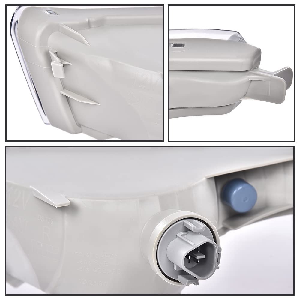 Turn Signal Lights Replacement With Bulbs For Nissan Altima 2013 2014 2015 2016 Front Left And Right Sides Clear Lens