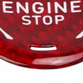 Engine Push Start Stop Button Cover Fydun Carbon Fiber Car Trim For Corvette C8 2020 To Present Red