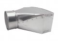 Hvac Premium Galvanized Round Transition Straight Register Boot 12 X 8 Sheet Metal Floor Is For Duct 