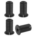 4pcs Wall Grommets 3 4 Inch 19mm Silicone Anti-slip Pass Through Cable Bushing Feed Ethernet Routing Kit Black 