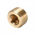 Brass Pipe Fitting Hex Counter Sunk Plug 1 2npt Male Socket Drive Countersunk Plugs 