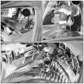 Auto Dynasty Su2502145 Left Driver Side Oe Style Chrome Housing Headlight Lamps Compatible With Subaru Forester 14-16
