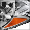 Auto Dynasty Su2502145 Left Driver Side Oe Style Chrome Housing Headlight Lamps Compatible With Subaru Forester 14-16
