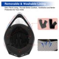 Youth Kids Atv Motorcycle Helmet Dot Approved With Goggles Gloves And Bag Retro Blue Large Lightweight Motocross For Dirt Bike