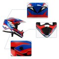 Tcmt Dot Youth Kids Atv Motorcycle Helmets Full-face Helmet With Adjustable Chin Strap For Boys And Girls Dirt Bike Bmx Cycling 