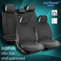 Sojoy Universal Four Seasons Full Set Of Car Seat Cover And Cushions Honeycomb Cloth Black 