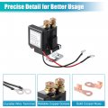 1 Set 12v Car Battery Disconnect Switch Remote Kill With 2 Wireless Keys Control 160ft Isolation Anti-theft For Rv Truck Atv
