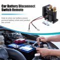 1 Set 12v Car Battery Disconnect Switch Remote Kill With 2 Wireless Keys Control 160ft Isolation Anti-theft For Rv Truck Atv