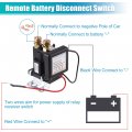 1 Set 12v Car Battery Disconnect Switch Remote Kill With 2 Wireless Keys Control 160ft Isolation Anti-theft For Rv Truck Atv