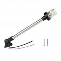 Anchor Light For Boats And Pontoons 16 In All Round White Led Marine Navigation Uscg 3 Nm Certified Fold Down Base 10 To 24 