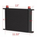 G-plus 30 Row An10-10an Universal Engine Transmission Aluminum Oil Cooler Black