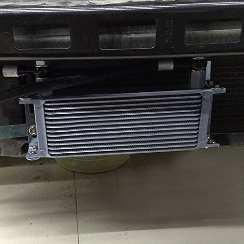 Universal Engine Transmission Aluminum Oil Cooler 30 Row An10 Black 13 In X 9 8 Overall Size 11 5 7 Core