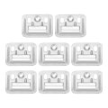 100pcs 43mmx32mmx0 4mm Wall Panel Buckle Zinc-plated Carbon Steel Integrated Clips Furniture Fixings Clamp Hanger Mounting 