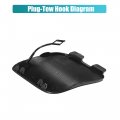 Uxcell Unpainted Front Right Bumper Tow Hook Cover For Mercedes-benz Cla-class W117 C117 Coupe 2012-2015 Eye Cap No A1178851222