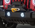 Blinglights Brand Led Halo Angel Eye Fog Lamps Lights Compatible With 2024 Jeep Wrangler Willys 