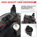 Auto Dynasty Oe Style Smoked Bumper Driving Fog Light Lamps W Wiring Harness Compatible With Gmc Sierra 1500 2500hd 3500hd