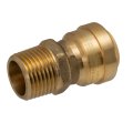1 2 In Male Adapter Push To Connect Brass Fitting Reusable Rp-98008 Pipe Connector For Fresh Water Plumbing