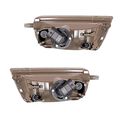 Clear Lens Fog Light Lamps Toyota Sienna 1998-2003 W Wiring Kit Pair Bumper