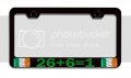 26 6 1 Irish Black Metal License Plate Frame Tag Holder S21