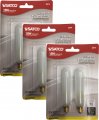 Satco S3715 Tubular Shaped Incandescent Light Bulb 15 Watt T6 Frost 2500 Average Rated Hours 90 Lumens Candelabra Base 120 Volt