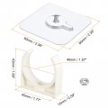 Uxcell Pvc Water Pipe Clamp Clips 6pcs Fit For 40mm 1-9 16 Od Tubing Hose Hanger Support U-shaped With Adhesive Gas