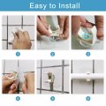 Uxcell Pvc Water Pipe Clamp Clips 6pcs Fit For 40mm 1-9 16 Od Tubing Hose Hanger Support U-shaped With Adhesive Gas