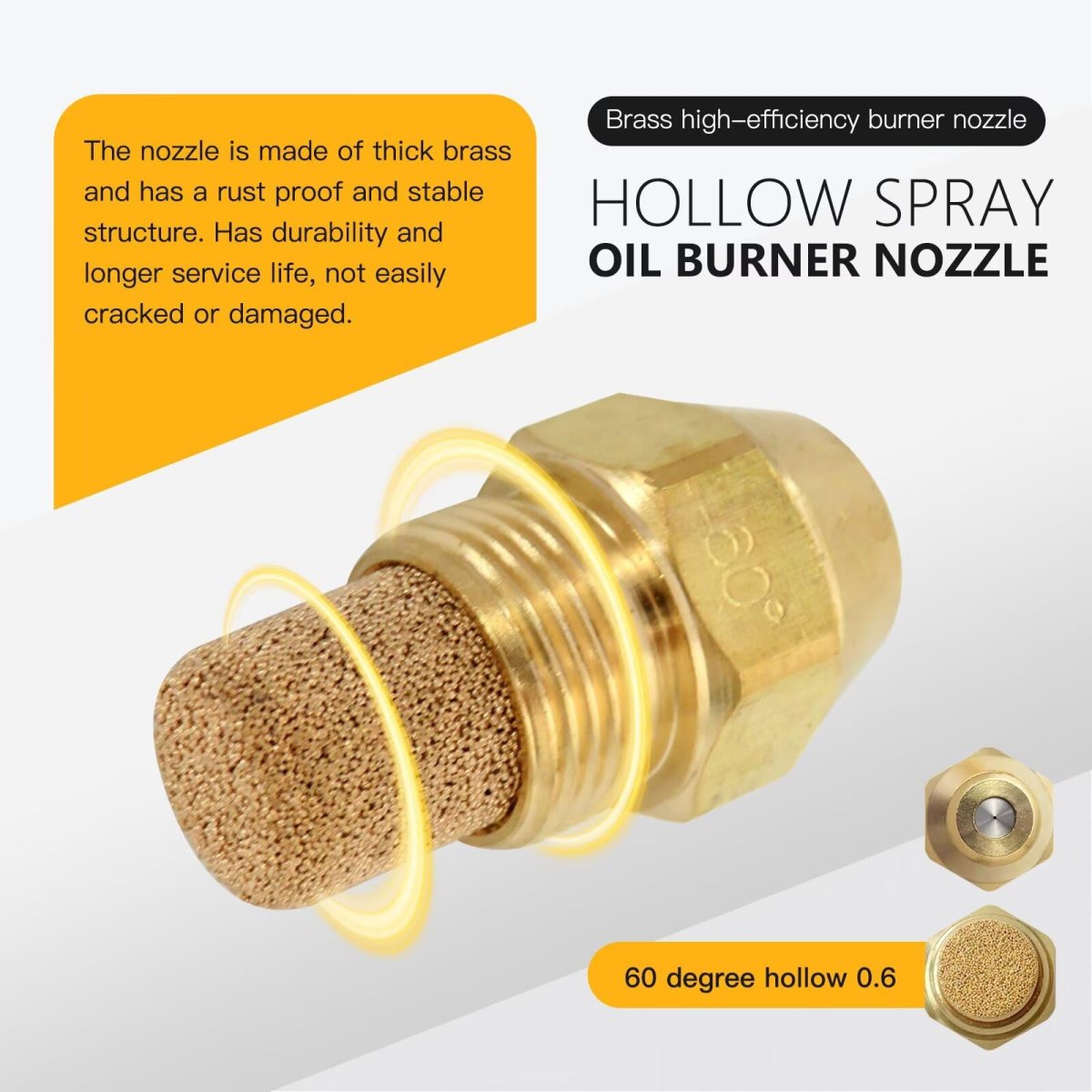 60-60a Hollow Oil Fuel Burner Nozzle Replace For Delavan 0 60gph