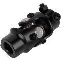 Universal Steering U Joint Shaft Coupler 1 In Dd To 3 4 30 Spline Black Steel With 35 Degrees Working Angle 83mm Length 