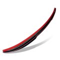 Auto Dynasty V-style Duck Bill Rear Car Trunk Lid Spoiler Compatible With Bmw X4 2018-2021 Glossy Black Carbon Fiber