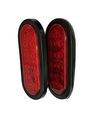 Maxxhaul 80684 6 Led Submersible Oval Stop Turn Trailer Tail Light 2 Pack 