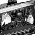 Auto Dynasty Black Housing Clear Corner Headlight Head Lamps Tool Kit Compatible With Honda Accord 98-02