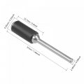Uxcell 1 2 Inch 4 Drum Rubber Mandrels 35mm Shank Sanding Sleeve Holder For Rotary Tools