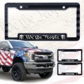 American Flag License Plate Frame Tag Bracket With 3d Raised Stars And Stripes We The People Edition Fits Standard Us Plates Af 