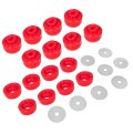 7-141 Body And Cab Mount Bushing Kit For Chevy Silverado Sierra 1500 2500 2wd 4wd 1999-2014 Polyurethane Mounts Washers Red 