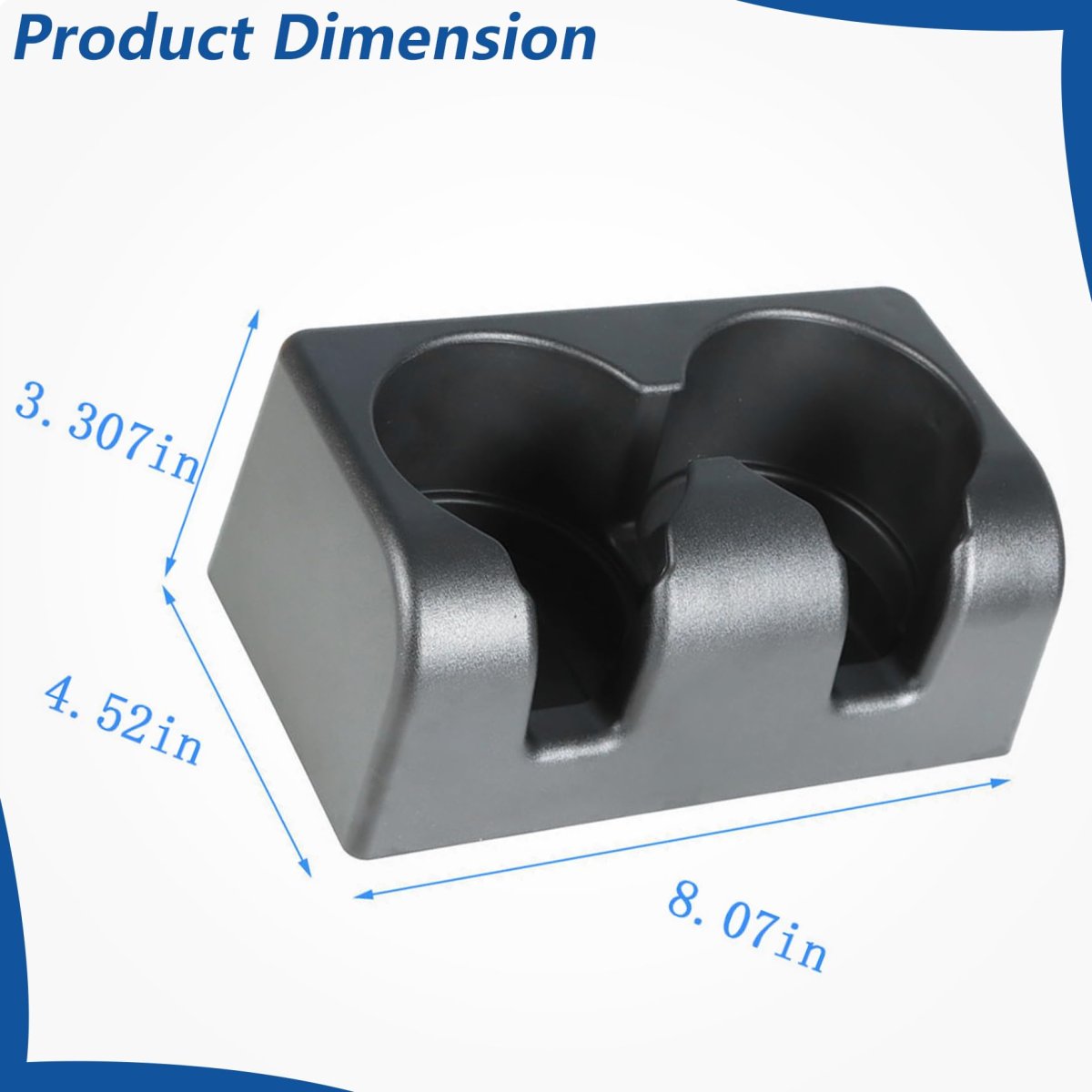 Front Cup Holder Replacement For Colorado And Canyon 2004 To 2012 Black Plastic Console Part Number 19256630