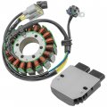 Caltric 31120-hl5-a01 31600-mgz-j01 Stator With Regulator Compatible Honda Pioneer 500 Sxs500 2015-2021 Sidexside