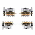 Labwork Front And Rear Brake Calipers Set With Pads Replacement For 2008-2013 Yamaha Rhino 700 Yxr700