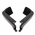 Ecotric Rear Step Bumper End Cap Cover Compatible With 2009-2014 Ford F150 Styleside Black Powder Coated Driver Passenger Side
