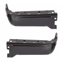 Ecotric Rear Step Bumper End Cap Cover Compatible With 2009-2014 Ford F150 Styleside Black Powder Coated Driver Passenger Side