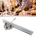 Table Saw Miter Gauge System High Beveling Locking Mechanism Aluminum Alloy Precise And Fence For Woodworking Tool Measure