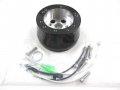 Universal Ididit Gm For Chevy 5 6 Hole Steering Wheel Hub Adapter Black S83012bk 