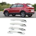 4 Pcs Car Exterior Door Handle Trim Cover With Caps Outside Protector Accessories