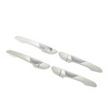 4 Pcs Car Exterior Door Handle Trim Cover With Caps Outside Protector Accessories