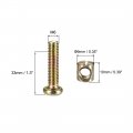 Uxcell M6 X 30mm Furniture Bolts Nut Set Hex Socket Screw With Barrel Nuts Phillips-slotted Zinc Plated 10 Sets